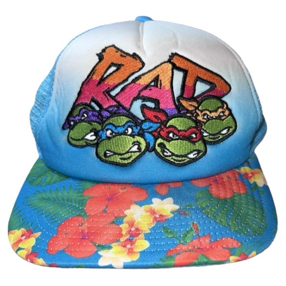 Nickelodeon TEENAGE MUTANT NINJA Turtles Rad Embroidered Trucker Hat TMNT - Picture 2 of 6